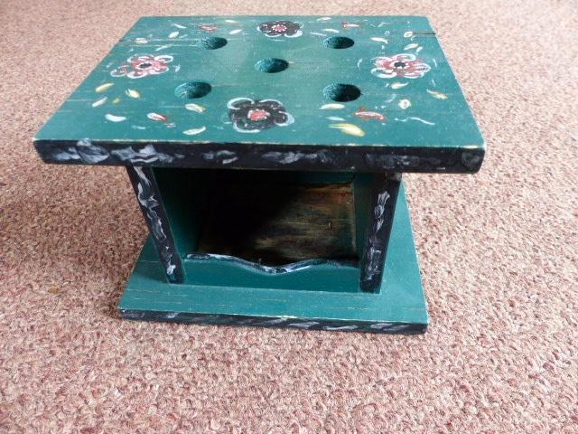 uniek: beschilderd stoofje stoof Hindeloopen Hindelooper, Antiek en Kunst, Curiosa en Brocante, Ophalen of Verzenden