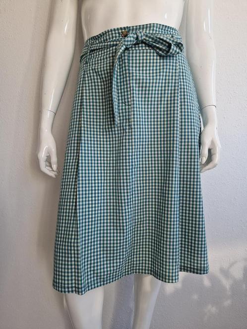 King Louie rok. Maat 40, Groen/wit/ruit., Kleding | Dames, Rokken, Nieuw, Maat 38/40 (M), Groen, Knielengte, Ophalen of Verzenden