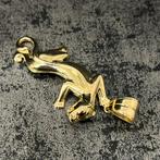14 karaat gouden hanger panter massief model, Sieraden, Tassen en Uiterlijk, Kettinghangers, Ophalen of Verzenden, Zo goed als nieuw