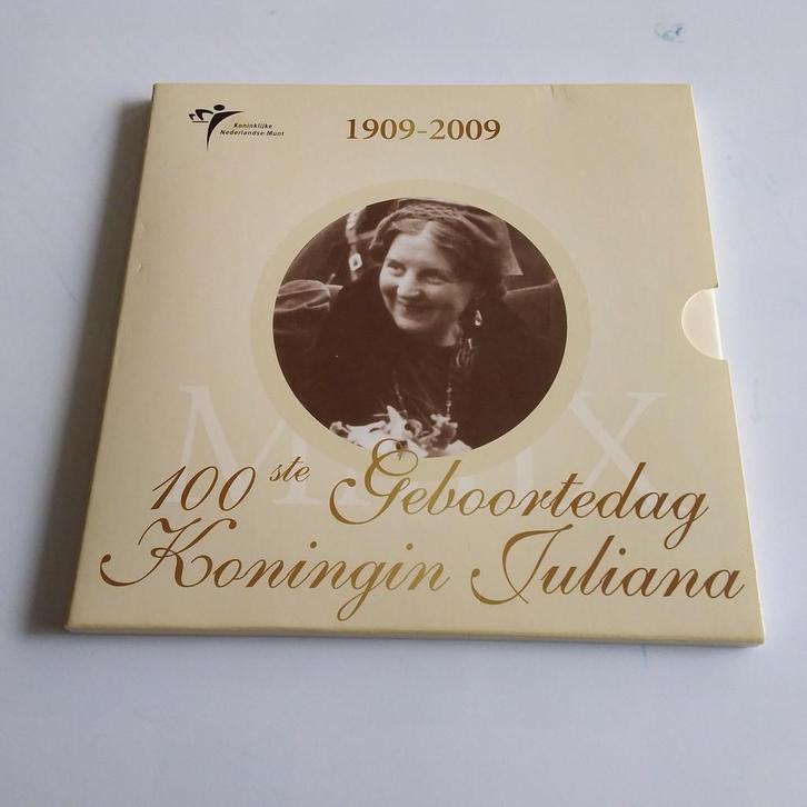 100ste Geboortedag  Koningin Juliana 1909 - 2009, Postzegels en Munten, Munten | Nederland, Koningin Juliana, Ophalen of Verzenden