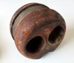 Uit inboedel: 19e eeuwse Doodoog katrol (kattenoog) incl ver, Verzamelen, Scheepvaart, Verzenden, Nieuw