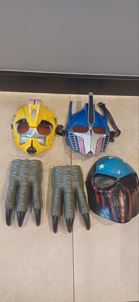 Maskers en Griezelhandschoenen Set, Kinderen en Baby's, Carnavalskleding en Verkleedspullen, Gebruikt, Jongen of Meisje, 122 t/m 128