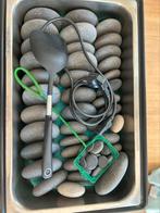 Professionele hotstone set inclusief chaving dish, Sport en Fitness, Massageproducten, Ophalen, Zo goed als nieuw, Hotstone