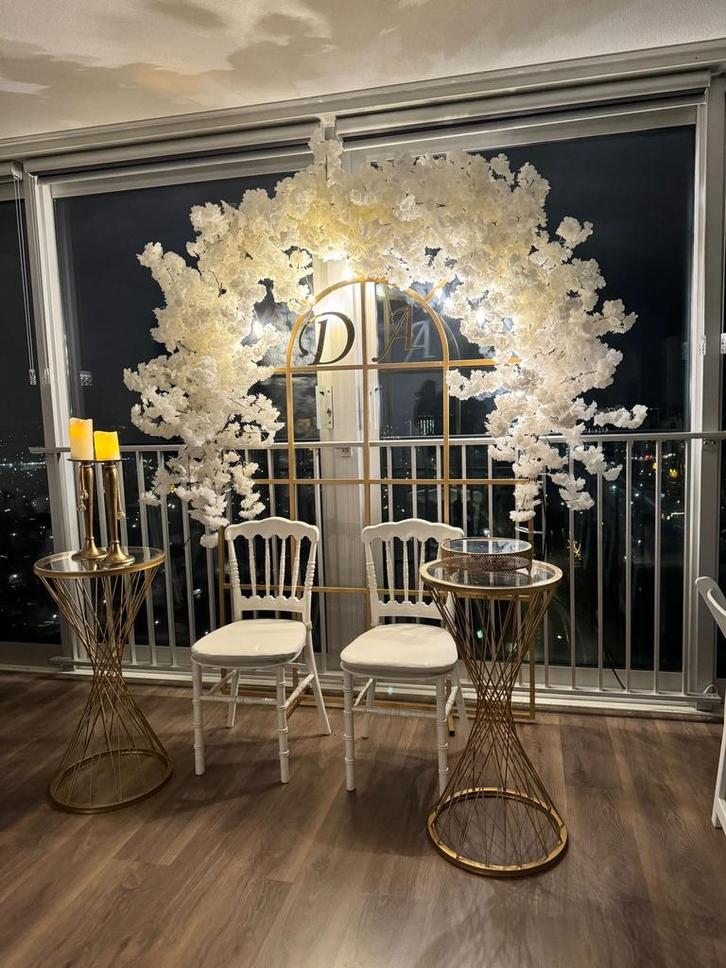 Romantische backdrop, Hobby en Vrije tijd, Feestartikelen | Verhuur, Zo goed als nieuw, Overige, Ophalen