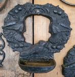 Brocante gietijzeren drinkbakje voederbakje voor vogels, Verzenden, Zo goed als nieuw