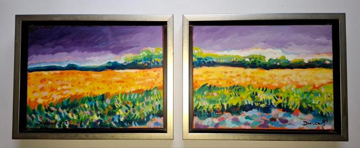 Schilderij van Justus Donker, Antiek en Kunst, Kunst | Schilderijen | Modern, Ophalen of Verzenden