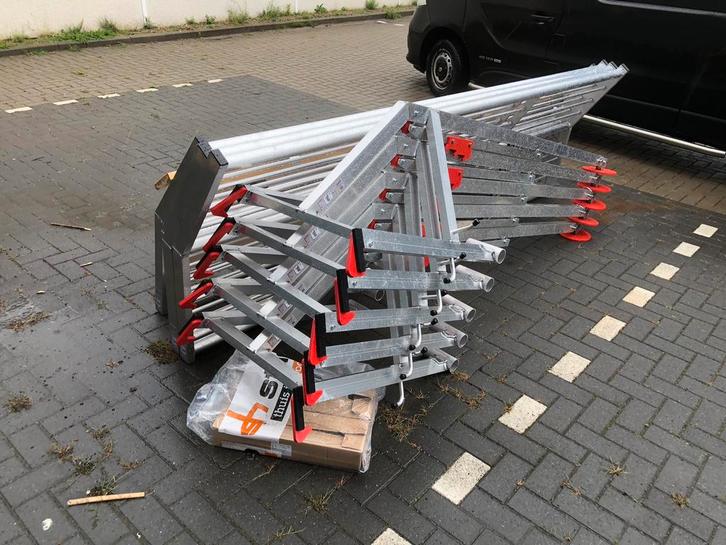 Nieuwe ongebruikte RSS dakrandbeveiliging 12M, Doe-het-zelf en Verbouw, Steigers, Nieuw, Overige typen, 5 meter of hoger, Ophalen