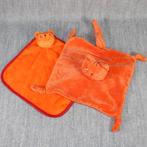 dikkie dik knuffeldoekje 2x baby knuffels, Kinderen en Baby's, Ophalen of Verzenden, Zo goed als nieuw, Poes