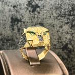 14 karaat gouden ring panter model nieuw italy, 20 of groter, Heer, Nieuw, Ophalen of Verzenden