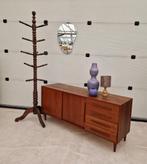 Vintage Deens dressoir/TVmeubel met twee schuifdeuren, 153cm, Ophalen, ., 150 tot 200 cm, .