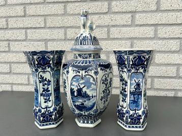 Delfts Blauw Kaststel Boch Holland Royal Sphinx Antiek 04 beschikbaar voor biedingen