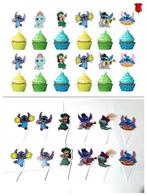 Cupcake / traktatie prikkers van Disney’s Lilo en Stitch, Hobby en Vrije tijd, Taarten en Cupcakes maken, Nieuw, Versiering, Taarten of Cupcakes