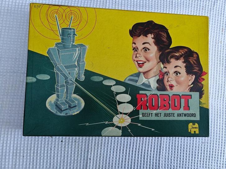 Vintage spel Robot geeft het juiste antwoord, Antiek en Kunst, Antiek | Speelgoed, Ophalen of Verzenden