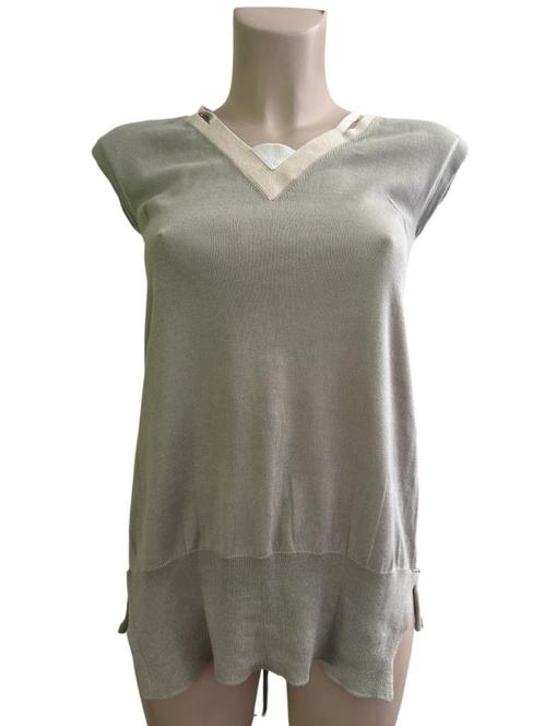 Marithe Francois Girbaud top XS, Kleding | Dames, Tops, Zo goed als nieuw, Maat 34 (XS) of kleiner, Grijs, Zonder mouw, Ophalen of Verzenden