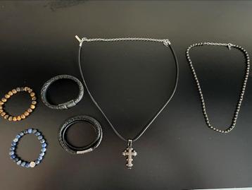 Diverse heren sieraden in 1 koop, Police, Josh, Breil, etc. beschikbaar voor biedingen