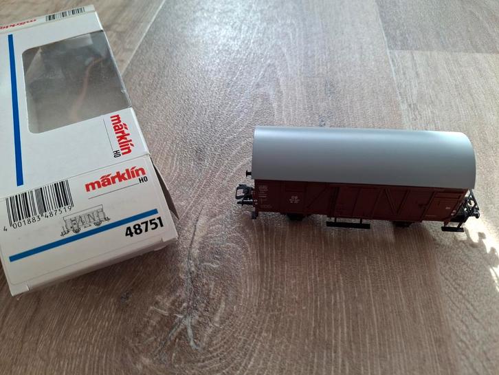 Marklïn HO 48751 gesloten goederenwagon DB, Hobby en Vrije tijd, Modeltreinen | H0, Zo goed als nieuw, Wagon, Wisselstroom, Märklin