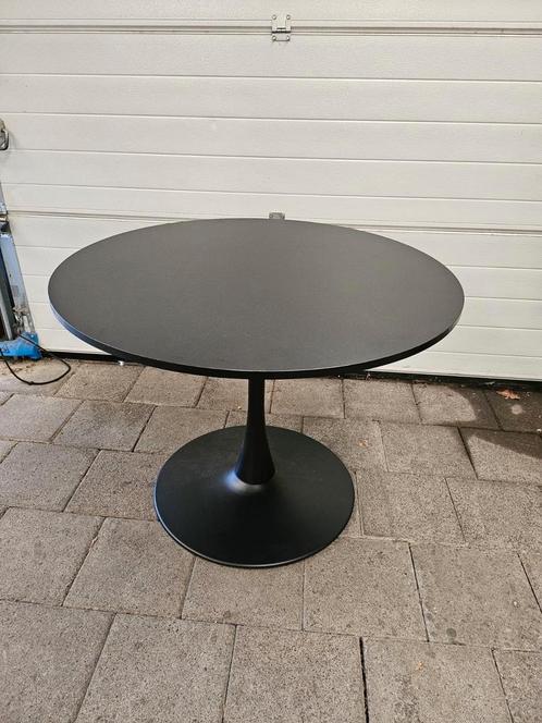 Eettafel Rondo zwart, Huis en Inrichting, Tafels | Statafels, Gebruikt, Ophalen