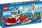 LEGO City 60109 Brandweerboot, Ophalen of Verzenden, Zo goed als nieuw, Complete set, Lego