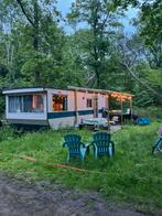 Bakkum - STACARAVAN TE HUUR -  bosrand op camping Bakkum, Tuin, In bos