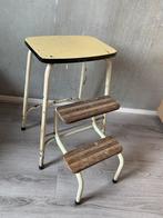 Vintage huishoud trapje uitklapbaar krukje Brabantia, Ophalen, Gebruikt, Hout