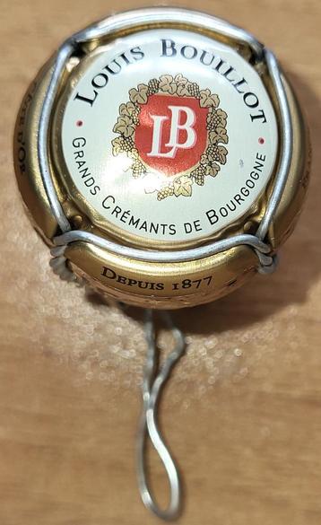 Crémant Bourgogne capsule&kurk L.BOUILLOT wit&goud nr 243920 beschikbaar voor biedingen