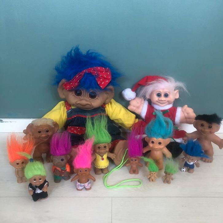 Vintage trollen verzameling, Verzamelen, Poppetjes en Figuurtjes, Zo goed als nieuw, Ophalen of Verzenden