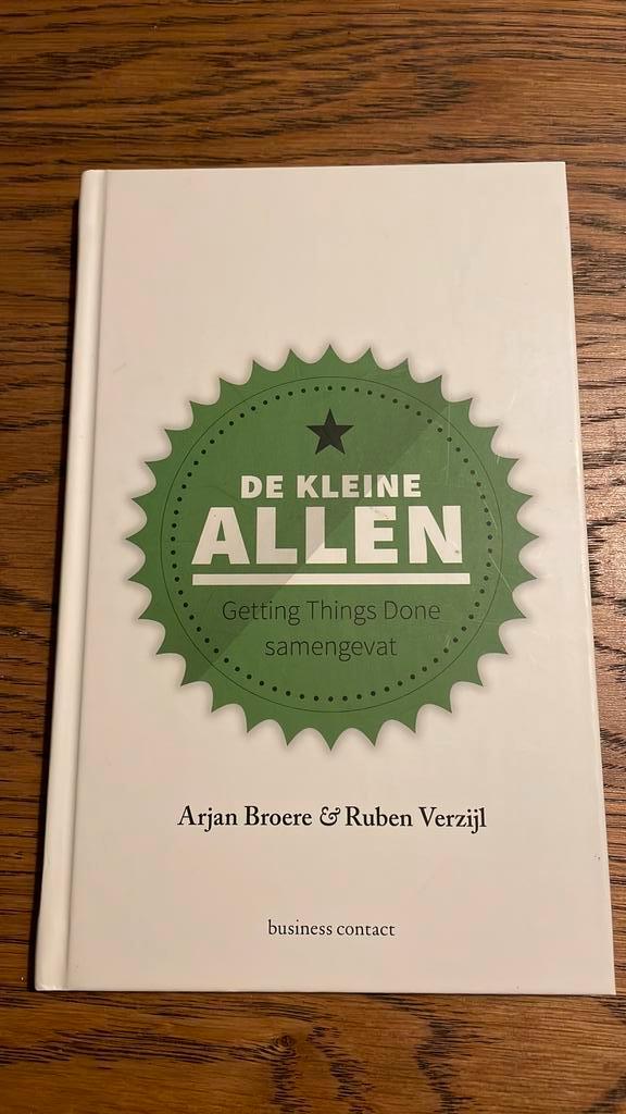 Ruben Verzijl - De kleine Allen, getting things done, Boeken, Psychologie, Zo goed als nieuw, Ophalen of Verzenden