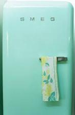 Smeg FAB28 retro koelkast – mintgroen – goed werkend, Ophalen, Gebruikt, 200 liter of meer, 140 tot 160 cm