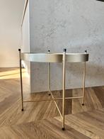 Woood Faris bijzettafel, goud met spiegelblad & inklapbaar, Minder dan 45 cm, Minder dan 55 cm, Gebruikt, Metaal of Aluminium