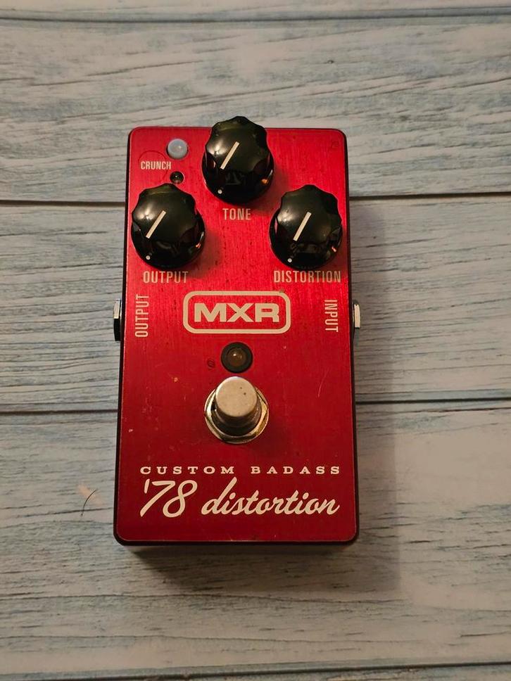 MXR Custom Badass '78 Distortion, Muziek en Instrumenten, Effecten, Zo goed als nieuw, Distortion, Overdrive of Fuzz, Ophalen of Verzenden