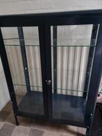 Ikea Vitrinekast FABRIKÖR donkerblauw, Huis en Inrichting, Kasten | Vitrinekasten, Ophalen, Met deur(en), 100 tot 150 cm, 50 tot 100 cm