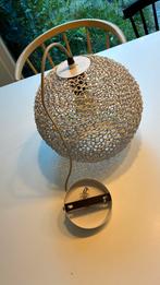 Witte Metalen Hanglamp - Sfeervol Design, Huis en Inrichting, Lampen | Hanglampen, Ophalen, Zo goed als nieuw, Metaal, Minder dan 50 cm