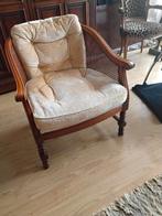 Frans apart fauteuiltje kersenhout koopje, Huis en Inrichting, Fauteuils, Ophalen of Verzenden, Zo goed als nieuw, Hout, Minder dan 50 cm
