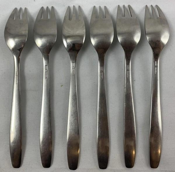 Gero Zilmeta 512 Foxtrot 6 Gebaksvorkjes 14cm Vintage, Coolsingel 104, 3011 AG Rotterdam, Netherlands, Verzenden, Zo goed als nieuw