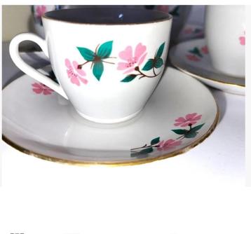 vintage koffie servies 6 kleine kopjes en schotels mini beschikbaar voor biedingen