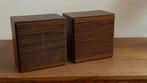 2 vintage houten kleine luidsprekers, Overige merken, Gebruikt, Ophalen of Verzenden, Minder dan 60 watt