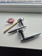 Chroom Deurkruk Set, Ophalen of Verzenden, Zo goed als nieuw, Chroom, Klink of Kruk