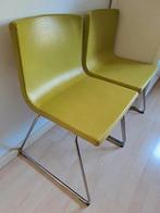Ikea leren stoelen bernhard groen, Huis en Inrichting, Stoelen, Ophalen, Gebruikt, Twee, Overige kleuren