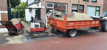 Uitgraven/graafmachine/machinist/grond/zand/transport beschikbaar voor biedingen