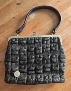 Vintage handtas met knipsluiting, Ophalen of Verzenden, Zo goed als nieuw, Zwart, Handtas
