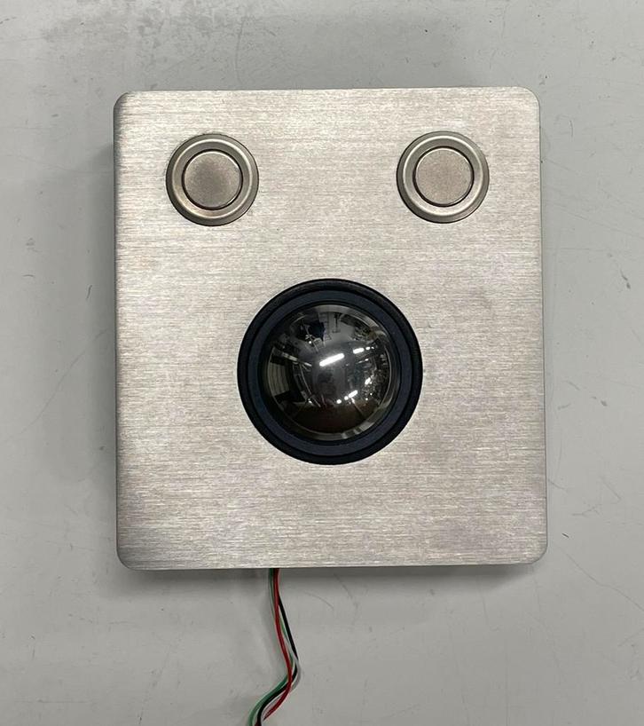 Trackball muis inbouw RVS paneel trackbal robuust module, Computers en Software, Muizen, Zo goed als nieuw, Overige typen, Bedraad