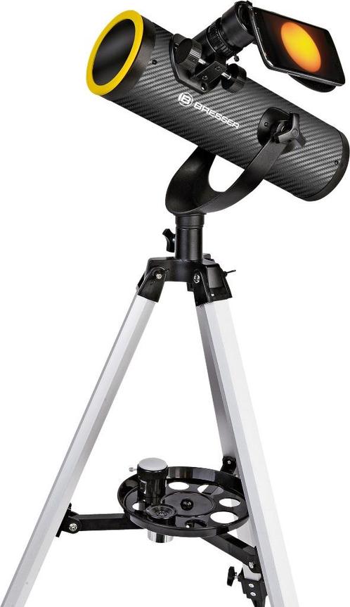 Telescoop Bresser Solarix 76/350, Audio, Tv en Foto, Optische apparatuur | Telescopen, Zo goed als nieuw, Spiegeltelescoop (reflector)