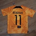 Berghuis Gesigneerd Nederland Wk 2022 shirt + Videobewijs, Sport en Fitness, Voetbal, Nieuw, Shirt, Ophalen of Verzenden