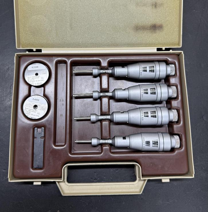 Tesa binnen micrometer set 3.5 / 6.5mm, Doe-het-zelf en Verbouw, Meetapparatuur, Gebruikt, Overige meters, Ophalen of Verzenden