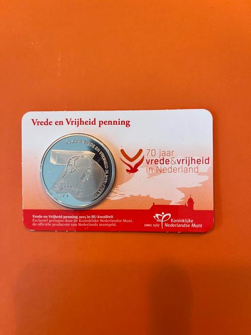 Coincard vrede en vrijheid penning, Postzegels en Munten, Munten | Nederland, Koningin Beatrix, Ophalen of Verzenden