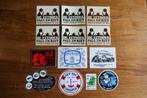 partij vintage stickers - horeca, Ophalen of Verzenden