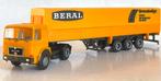 Herpa H0: MAN F8 met oplegger Beral Bremsbeläge, Ophalen of Verzenden, Zo goed als nieuw, Bus of Vrachtwagen, Herpa