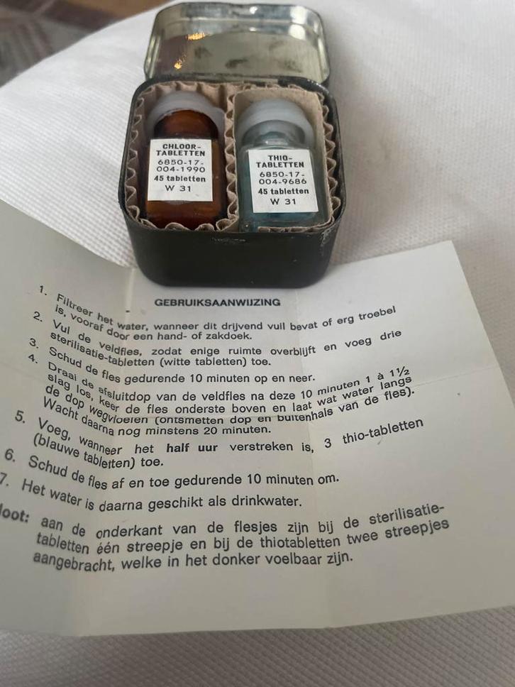 Watersterilisatie Set Leger - Compleet, Verzamelen, Militaria | Algemeen, Ophalen of Verzenden