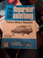 Werkplaatshandboek Talbot Matra Ranchero 1977, Ophalen of Verzenden, Gelezen