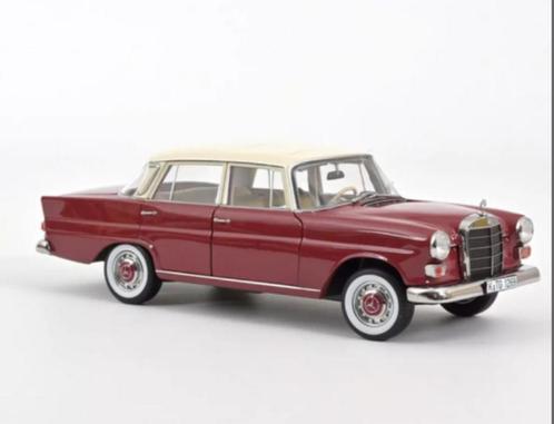 Mercedes Benz 200 1966 Rood schaal 1/18 NOREV ref. 183706, Hobby en Vrije tijd, Modelauto's | 1:18, Nieuw, Auto, Norev, Verzenden